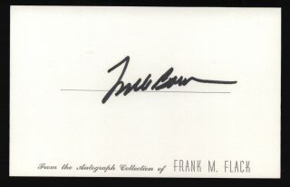 Frank Borman Signed 3x5 Index Card - Apollo 8 Astronaut
