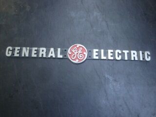 General Electric Cast Aluminum Ge Sign Symbol Logo Name Plate 18 "