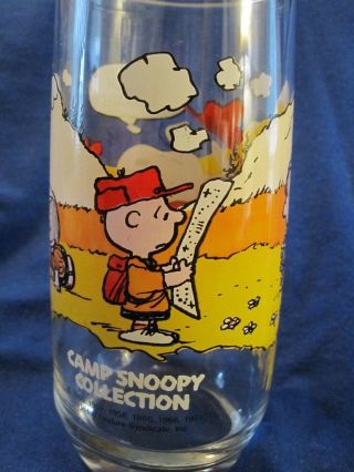 Set Of 2 Camp Snoopy Beverage Glasses,  1965/71 5