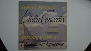 Franco Mannino Violin Conc.  Pavel Leonid Kogan Melodiya Stereo Ussr Lp