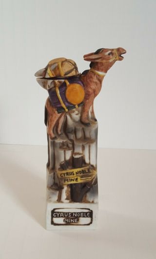 Vintage 1975 Haas Brothers Cyrus Noble Whiskey Decanter Miner 