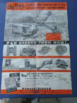 1939 P & H Payloads Harnischfeger Dragline Brochure,  Milwaukee,  Wi