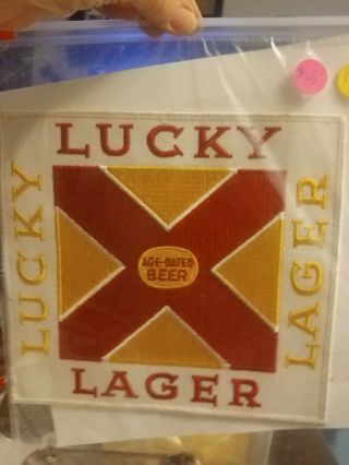 Vintage Lucky Lager Patches