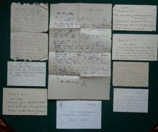 Antique Signed Letters Princess Caroline - Mathilde Etc Denmark To Count Bodenhoff