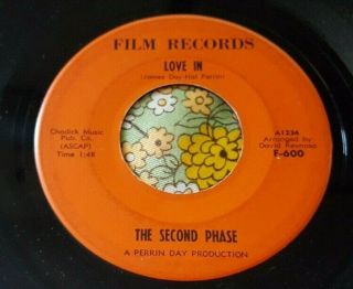 Ripping Garage Psych Private 45 The Second Phase Love In / Wearin 