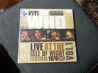 The Who Live At The Isle Of Wight 1970 Vol 1 Double White Vinyl Gatefold Sleeve