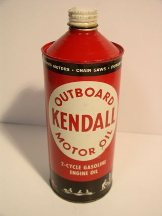 Kendall Outboard Motor Oil Cone Top Can