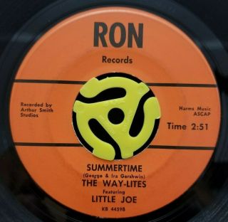 Northern Soul R&b 45 - The Way - Lites Featuring Little Joe - Summertime - Ron Hear