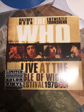 The Who Live Isle Of Wight Festival 1970 Red White And Blue Vinyl
