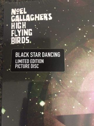 NOEL GALLAGHER HIGH FLYING BIRDS.  BLACK STAR DANCING EP.  PICTURE DISC.  Rare 2