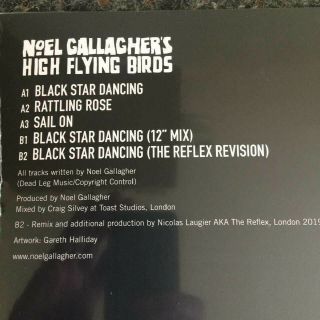 NOEL GALLAGHER HIGH FLYING BIRDS.  BLACK STAR DANCING EP.  PICTURE DISC.  Rare 5