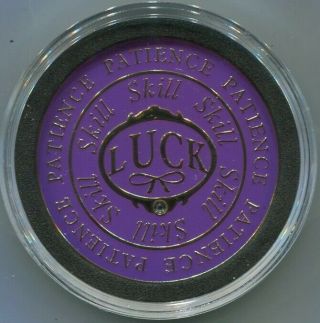 Luck Skill Patience Spinner Poker Card Guard Cover Protector
