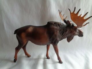 Breyer Bull Moose - Elk Full Figure Dark Brown 12x10