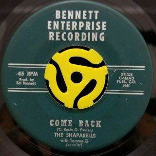 Funk / Sweet Soul 45 - The Shaparells - Come Back / Knock On Wood - Bennett Hear
