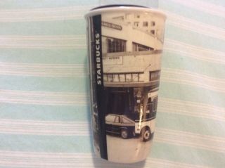Starbucks Travel Mug Store Seattle Wa 2016 Brown Sepia Pike Place 12 Oz