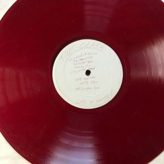 The Clash ‎– Police (and Firemen) On My Back Lp - Red Vinyl - Joe Strummer Kbd
