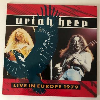 Uriah Heep Live In Europe 12 " Vinyl Lp Double Record Raw Power Rawlp 030