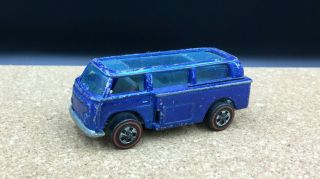 Vintage 1969 Mattel Hot Wheels Redlines Volkswagen Beach Bomb Blue