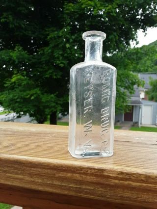 Romig Drug Co. ,  Keyser,  West Virginia (wv) Medicine Bottle 1890’s Cork Top
