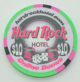 Hard Rock $10 Casino Chip Las Vegas Nevada H&c Paul - Son Mold 2003 Vegas Vic