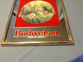 RARE 1992 Budweiser King Of Beers Fish Picture Mirror Bass 102 - 278 5