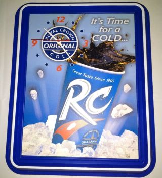Rc Royal Crown Cola Advertising Wall Clock 2000s " It 