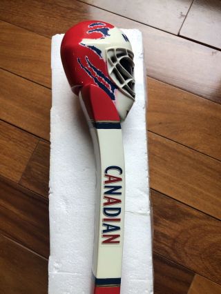 Molson Canadian Beer Tap Handle 11.  5  Hockey NHL Goaltender Goalie Mask 6