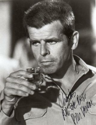 William " Bill " Devane Signed 8 By 10 Photo " To Charles " Knots Landing