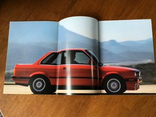 BMW E30 325i 325is 325ix vintage sales brochure,  M3 325ic color/upholstery guide 2