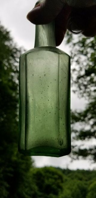 Crude Green Olive Green Civil War Era Heavy Hinge Mold Food Or Medicine