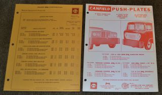 1967 Advertising Special Equipment Price List Jeep Canfield Push Plates N