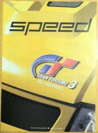 Gran Turismo 3 A - Spec Poster Ad Print Playstation 2