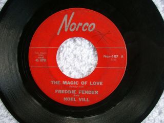Freddy Fender & Noel Vill The Magic Of Love Bony Maronie Rare