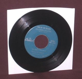 Four By The Beatles 45 Ep 1964 Capitol Eap - 2121 Vg,