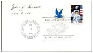 Space Autographs: Signed Cover John C.  Houbolt Apollo 11 Moon Landing