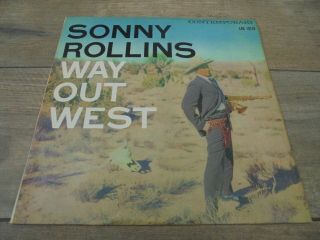 Sonny Rollins - Way Out West 1957 Uk Lp Contemporary 1st