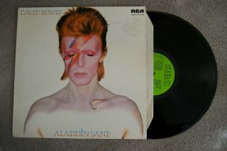 David Bowie Aladdin Sane Uk Import Rock Record Lp Vinyl Album