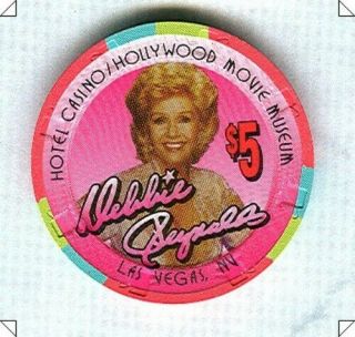 Debbie Reynolds Casino (las Vegas) $5 Chip (e5437) (su).  Xls