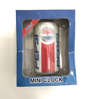 Pepsi Mini Clock Can Vintage Collectible