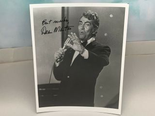 Vintage Hand Signed Dean Martin Autographed On 8x10 Photo
