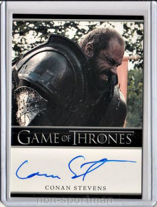 Game Of Thrones Season 2 Conan Stevens Autograph