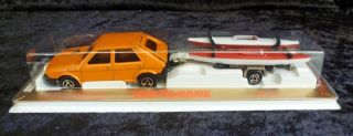 Majorette 300 Series Twin Pack 317 Fiat Abarth With Canoe & Trailer