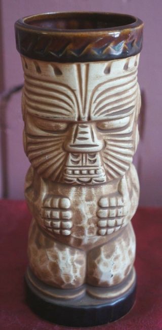 Vintage Hawaii Kai York Peanut Man Tiki Mug