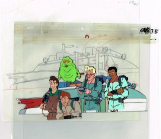 Real Ghostbusters - Animation Production Art Cel - Dic Ent