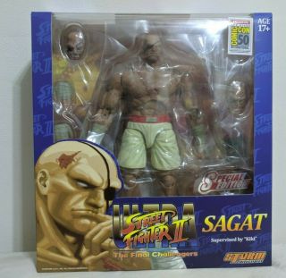 Sdcc 2019 Street Fighter Sagat White Costume Figure Storm Collectibles In Hand