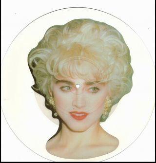 Madonna Interview Rare Shaped Vinyl Record Picture Disc