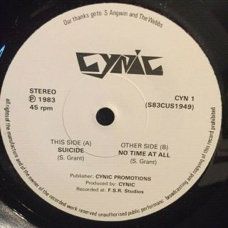 Private Nwobhm 45 Heavy Metal 7 " By Cynic 1983
