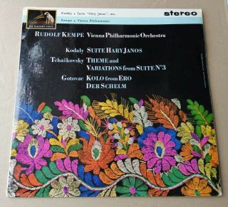 Kodaly,  Tchaikovsky,  Gotovac - Rudolf Kempe Hmv Asd 494 Ed1 Lp