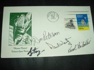 Sts 6 Cover Houston,  Orig.  Signed Crew,  Space