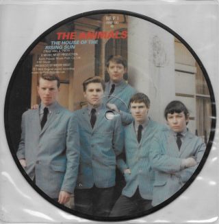 The Animals The House Of The Rising Sun Rare Picture Disc 45
